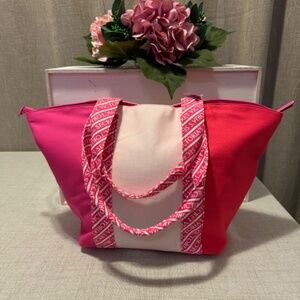 Victoria's Secret | NWT Color Block Tote in Hot Pink & Light Pink Color